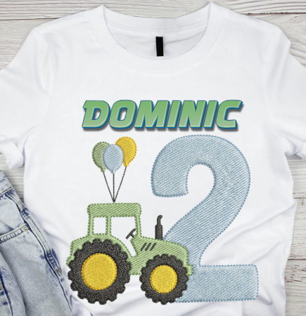 Cadouri copii 5 ani - Tricou cu  Masina cu Cifră Aniversară Official| Cadou Personalizat e-CADOU