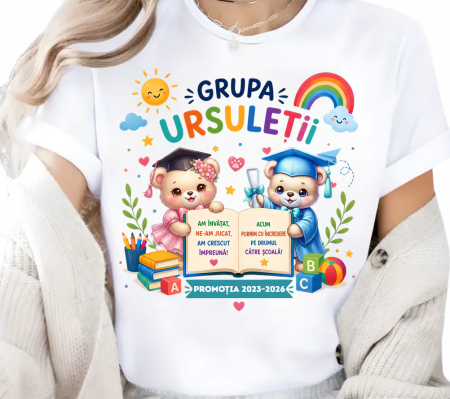 Cadouri pentru profesori sau absolventi - Tricou absolvire grupa ursuletilor – Cadou Inspirat pentru Școală