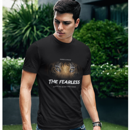 Tricou negru barbati personalizat The Fearless [2]