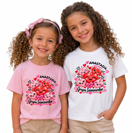 Cadouri pentru profesori sau absolventi - Tricou personalizat  Grupa inimioarelor
