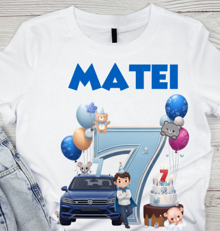 Tricou personalizat aniversar Volskwagen cu cifra aniversara [1]