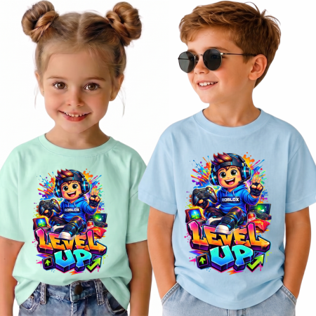 Tricouri SUMMER VIBES - Tricou Personalizat Copii tematica Roblox
