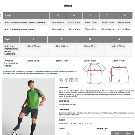 Tricou Personalizat Fotbal cu nume si numar la alegere pentru Suporteri și Jucatori [2]