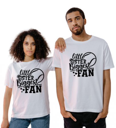 Cadouri pentru sportivi - Tricou personalizat  Little sister Biggest tenis TNS5012