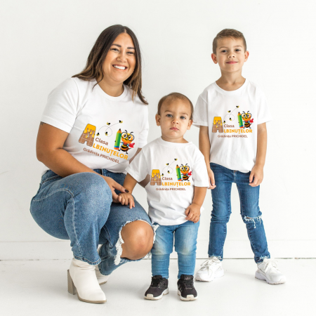 Tricou personalizat pentru absolvire  Grupa albinutelor cu text sau poze ABS1018 [1]