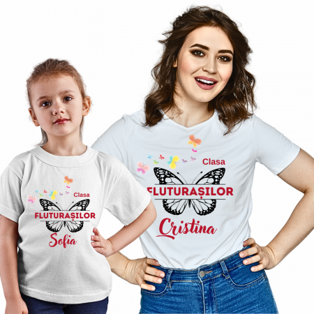 Tricou personalizat pentru absolvire  Grupa fluturasilor cu text sau poze ABS1021 [1]