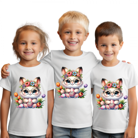Cadouri copii 5 ani - Tricou personalizat pentru copii iepuras paste  TCP314