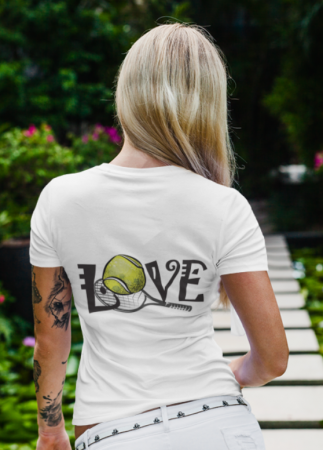 Tricou personalizat pentru iubitoarele de tenis I Love Tenis TNS50003 [2]
