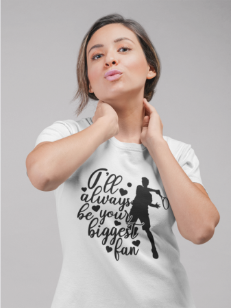 Cadouri pentru sportivi - Tricou personalizat pentru iubitorii de tenis Sunt fanul tau TNS5008