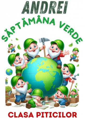 Tricou Personalizat Saptamana verde si Ziua Pământului clasa piticilor material  bumbac TSV116 [2]