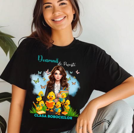 Tricou scoala pentru Doamna la Grupa boboceilor– cadou personalizat pentru profesori [2]