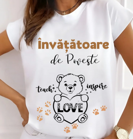 Tricou scoala pentru Doamna la Grupa ursuletilor– cadou personalizat pentru profesori [1]
