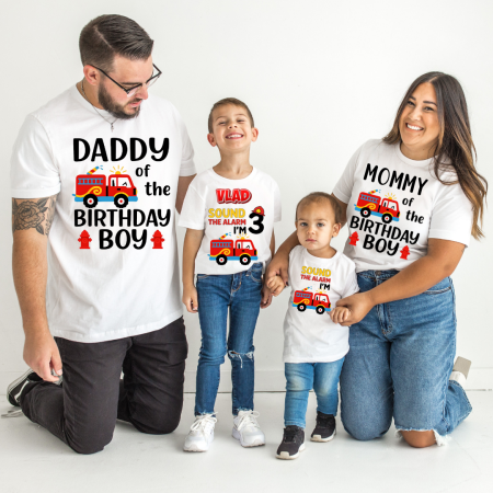 Cadouri pentru profesori sau absolventi - Tricou personalizat Pompieri Fireman cu cifra aniversara ABS1132.55