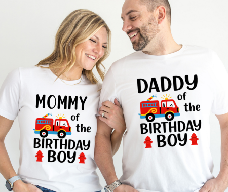 Tricou personalizat Pompieri Fireman cu cifra aniversara ABS1132.55 [2]