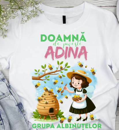 OFERTE SCOLARE - Tricou scolare Clasa albinutelor personalizat pentru absolventi de scoala sau gradinita