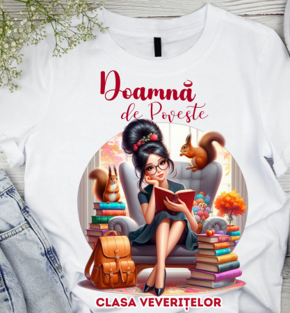OFERTE SCOLARE - Tricou scolare Clasa veveritelor pentru absolventi de scoala sau gradinita ABS1121.05
