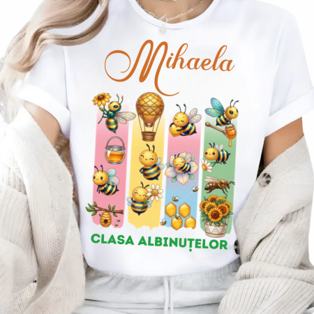 Tricou personalizat pentru Clasa albinutelor - un cadou cu Design Elegant pentru profesori sau elevi [1]