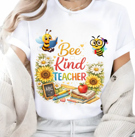 Cadouri pentru profesori sau absolventi - Tricou Special pentru Educatoare de albinute - un cadou cu Design Elegant