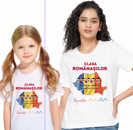 Tricou traditional absolvire elevi hora unirii Clasa Romanasilor ABS11202 [4]