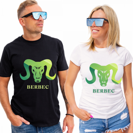 Cadouri Pensionare - Tricou zodiac BERBEC personalizat cu text sau poze, unisex TBER122