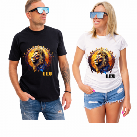 Tricou zodiac LEU personalizat cu text sau poze, unisex TLEU118 Tricou zodiac LEU personalizat cu text sau poze, unisex TLEU118