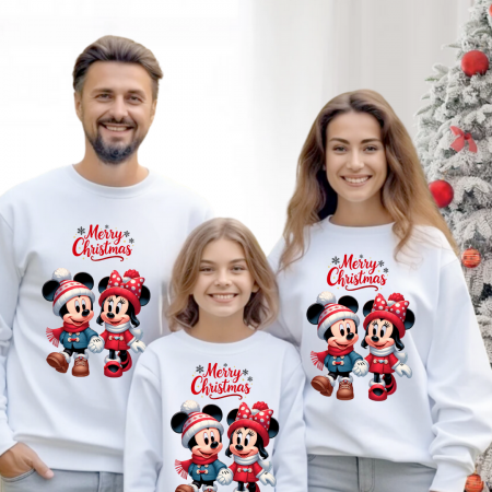 Cadouri craciun femei - Tricouri Family mama, tata si copii personalizate cu tematica de Craciun, Cadoul perfect de craciun 12662