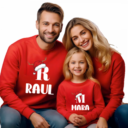 Tricouri Family mama, tata  si copii personalizate cu tematica de Craciun,  Craciun Fericit 12247 [1]