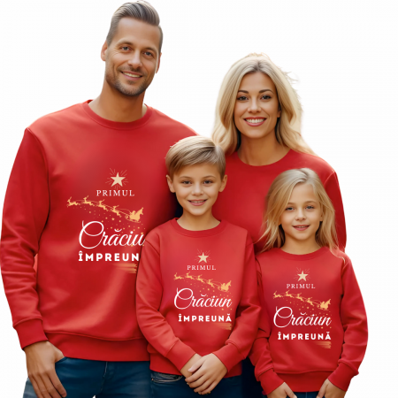 Tricouri personalizate Family - Tricouri Family mama, tata  si copii personalizate cu tematica de Craciun,  Craciun Fericit 12254