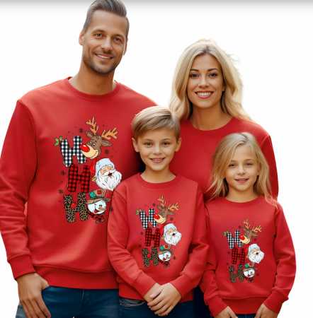 Tricouri Family mama, tata  si copii personalizate cu tematica de Craciun,  Craciun Fericit 12264 [1]