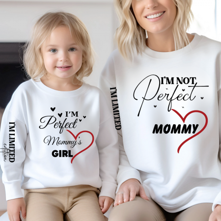 Tricouri personalizate Family - Tricouri Family mama, tata  si copii personalizate I'm not perfect 12256