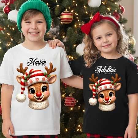 Tricouri personalizate Family - Tricouri personalizate 3D de cusătură  împletitură, Cadoul perfect de craciun 3223