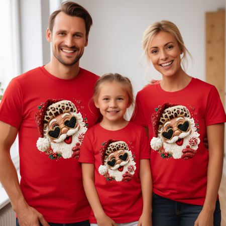 Tricouri personalizate Santa Clauss efect 3D de cusătură si  împletitură, Cadoul perfect de craciun 3225 [3]