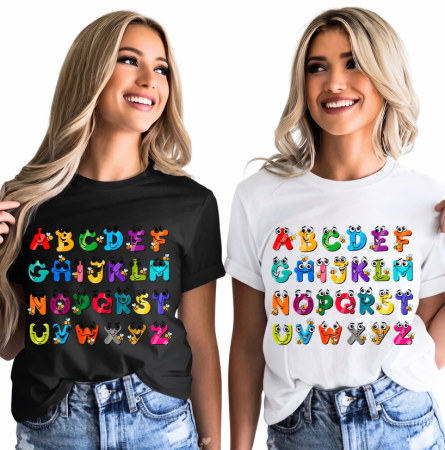 Tricouri Personalizate Grupa Albinutelor– Alfabetul Curcubeu al Albinutelor pentru Copii [1]