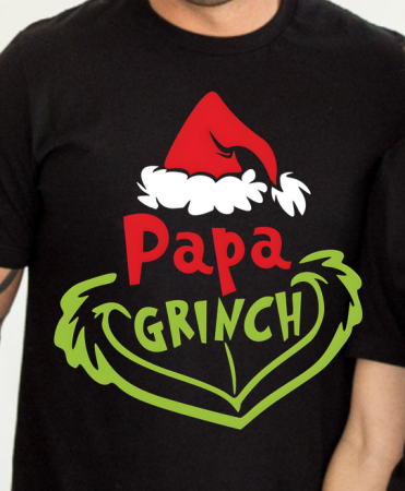 Tricouri personalizate Mama si Papa Grinch Cadoul perfect de craciun 3226 [3]
