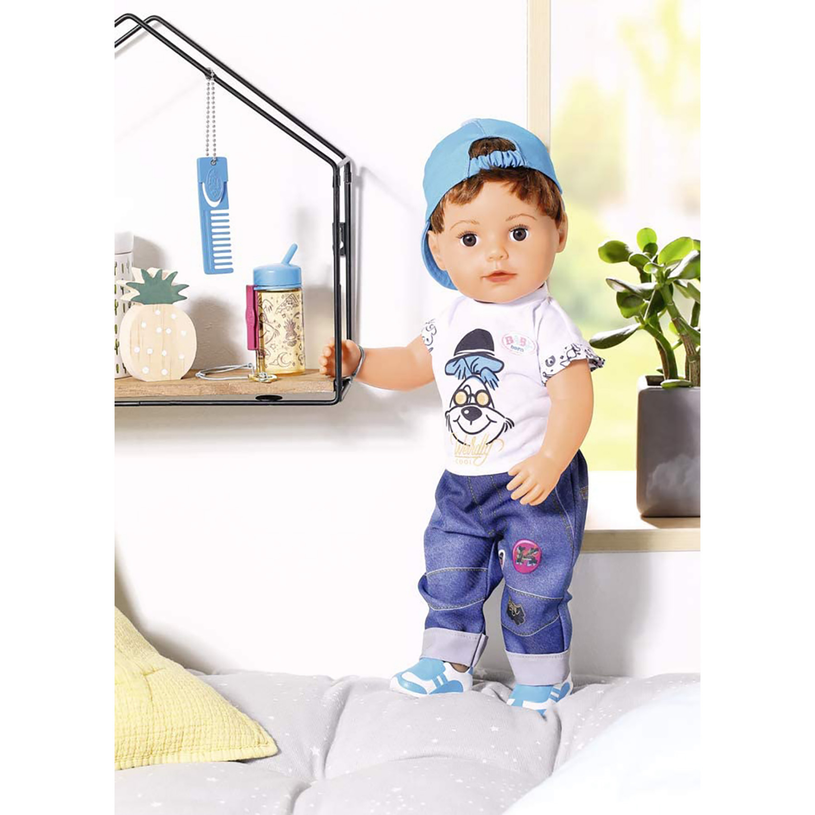 BABY born - Fratior interactiv cu corp moale, 43 cm