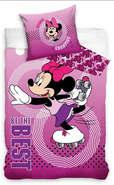 fame Not fashionable Enumerate Lenjerie de pat pentru copii Disney Minnie Mouse the BEST 140×200 cm, 70×90  cm,100% bumbac, CBX209402MNN