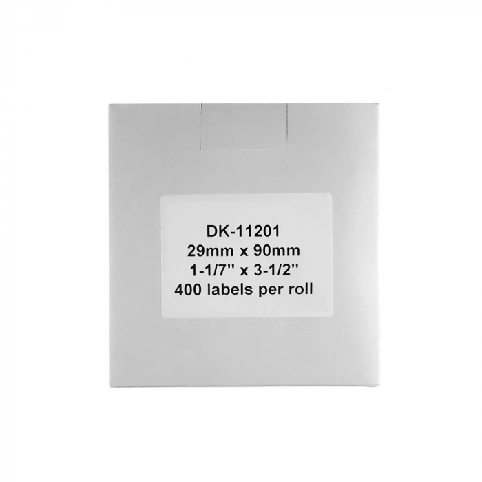 Etichete 29 x 90 mm suport plastic inclus Aymo ID1 compatibile Brother DK-11201 DK11201 400 etichete [4]