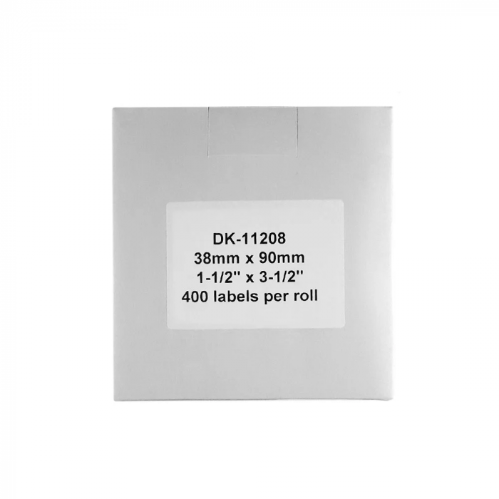 Labels 38 x 90 mm plastic holder included Aymo ID1 compatible Brother DK-11208 DK11208 400 labels [4]