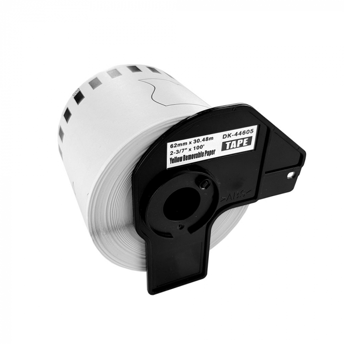 Continuous yellow labels 62 mm x 30.48 m plastic holder included Aymo ID1 compatible Brother DK-44605 DK44605 [4]