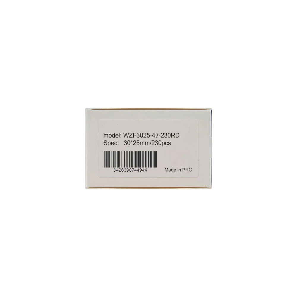 Jewelry labels 30 x 25 mm + 45 mm plastic model red margins Aymo ID1 for AIMO Phomemo M110 M200 M220 printer, 100 labels [7]