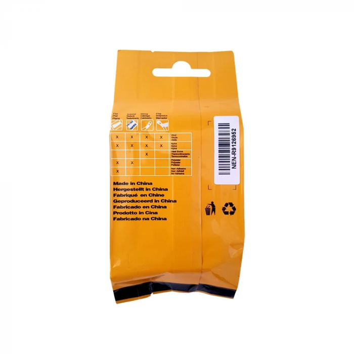 Etichete flexibile cabluri 19 mm x 3.5 m galben Aymo ID1 compatibile Dymo 18491 [6]