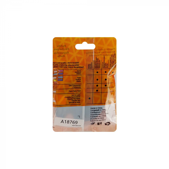 Etichete haine Iron-On 12 mm x 2 m negru alb Aymo ID1 compatibile Dymo S0718850 Letratag 18769 18773 18777 [6]