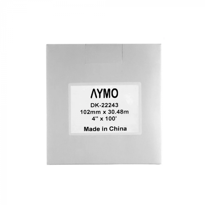 Etichete late modul continuu 102 mm x 30.48 m suport plastic inclus Aymo ID1 compatibile Brother DK-22243 DK22243 [5]