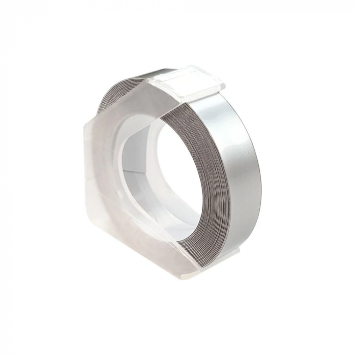 Omega labels silver 9 mm x 3 m Aymo ID1 compatible Dymo Omega Junior 520104 [3]