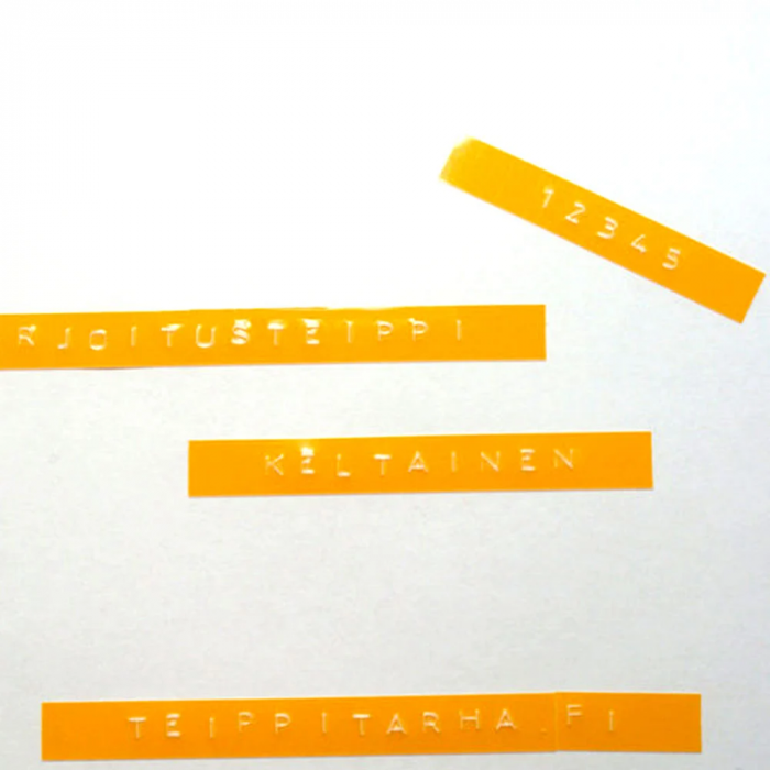Omega labels yellow 9 mm x 3 m Aymo ID1 compatible Dymo Omega Junior 520108 [2]