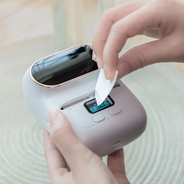 Etichete patrate 40 x 40 mm plastic alb Aymo ID1 pentru imprimanta AIMO Phomemo M110 M200 M220, 180 etichete [2]