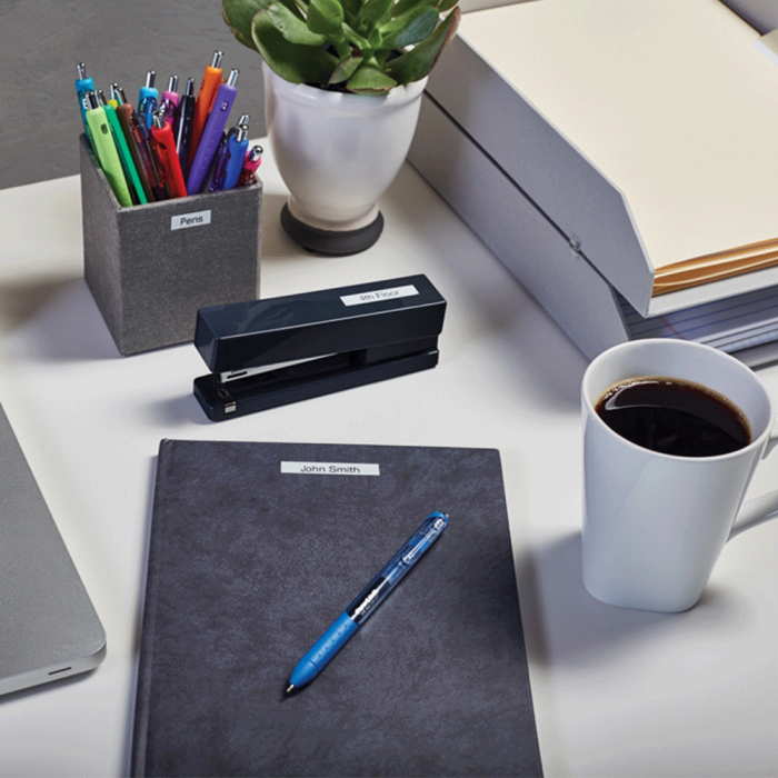 Etichete plastic alb 9 mm x 7 m Aymo ID1 compatibile Dymo S0720780 40913 [3]