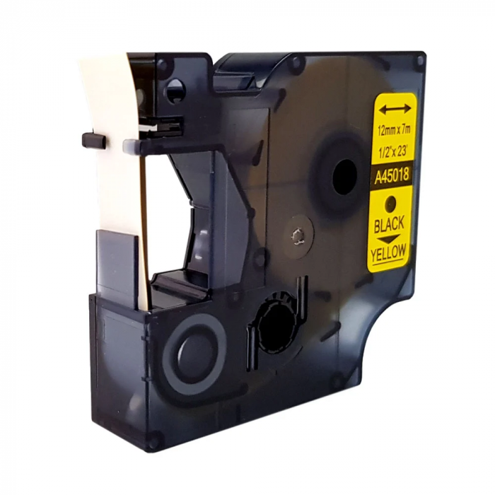 Yellow plastic labels 12mm x 7m Aymo ID1 compatible Dymo S0720580 45018 [8]