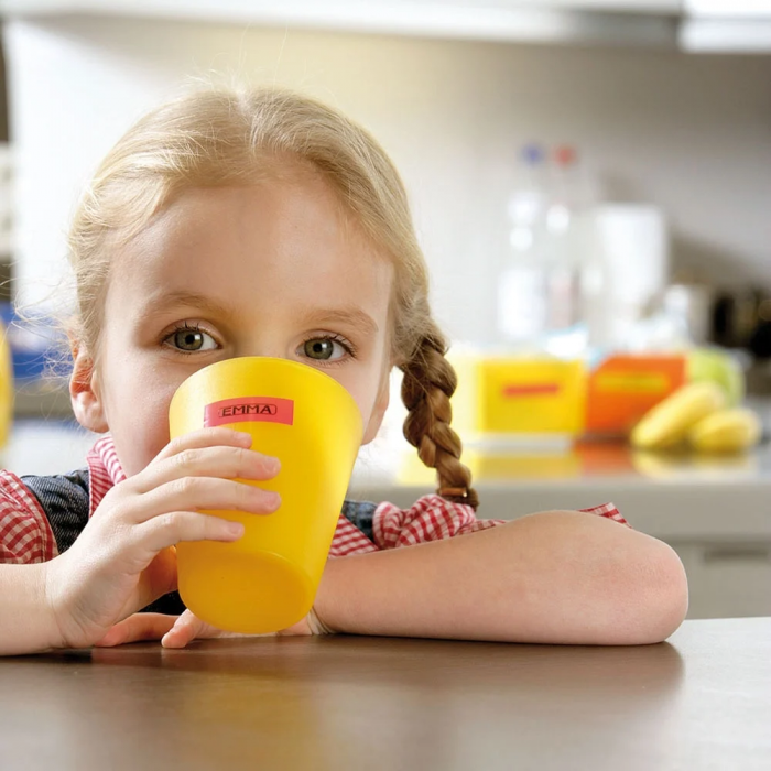 Etichete plastic rosu 12mm x 4m Aymo ID1 compatibile Dymo Letratag 91203 S0721630 [2]