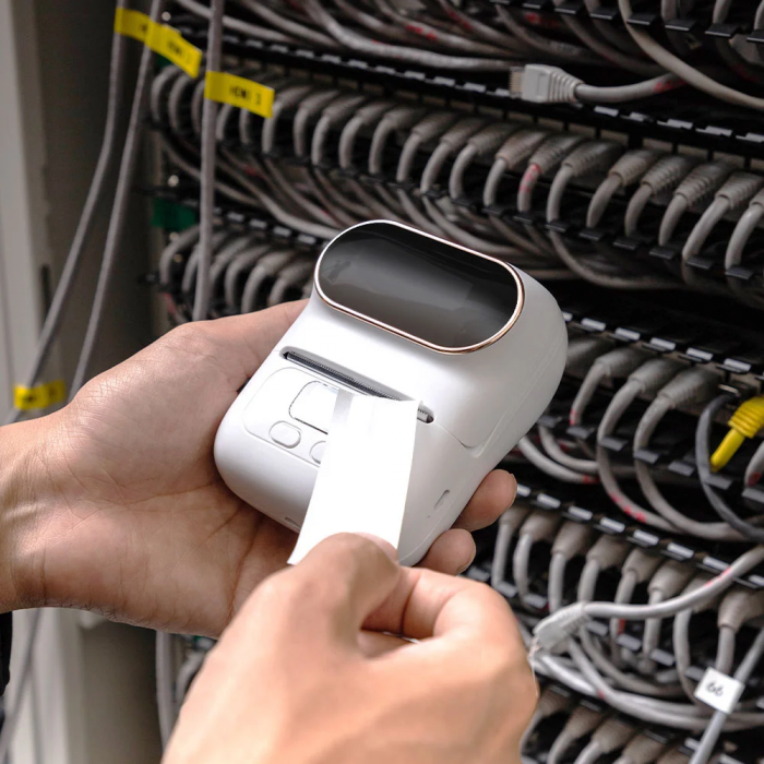 Etichete termice 20 x 10 mm plastic alb Aymo ID1 pentru imprimanta AIMO Phomemo M110 M200 M220, 600 etichete [13]